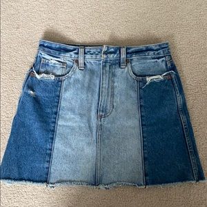 Abercrombie two toned denim skirt